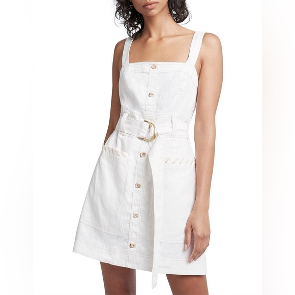 Aje 100% Linen Breeze Mini Dress Size 6 - Picture 1 of 10